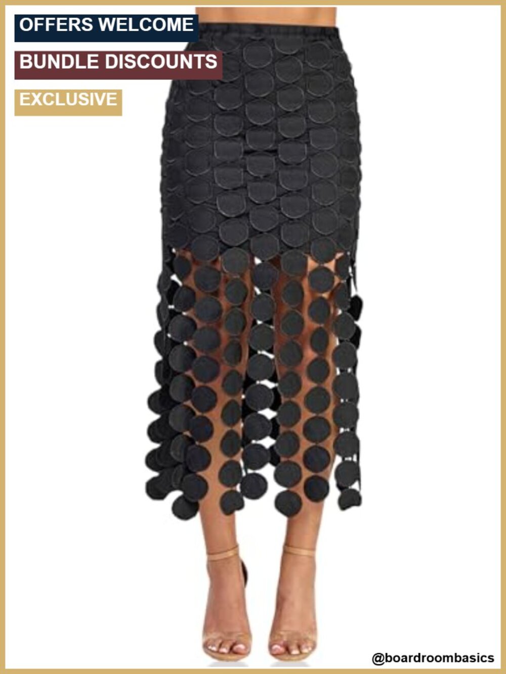 Women's High Waist Hollow Out Maxi Skirt Boho Fringe Long Bohemian
